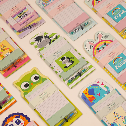 AM6641 Mix-Design Stay Organised Magnetic Notepad With Pen Set