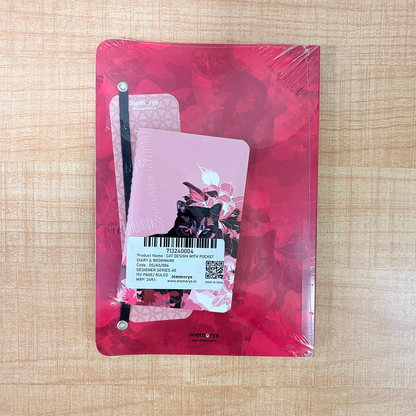 AM6629 Mix-Design Designer Series A5 Softbound Notebook With Free Pocket Diary & Bookmark