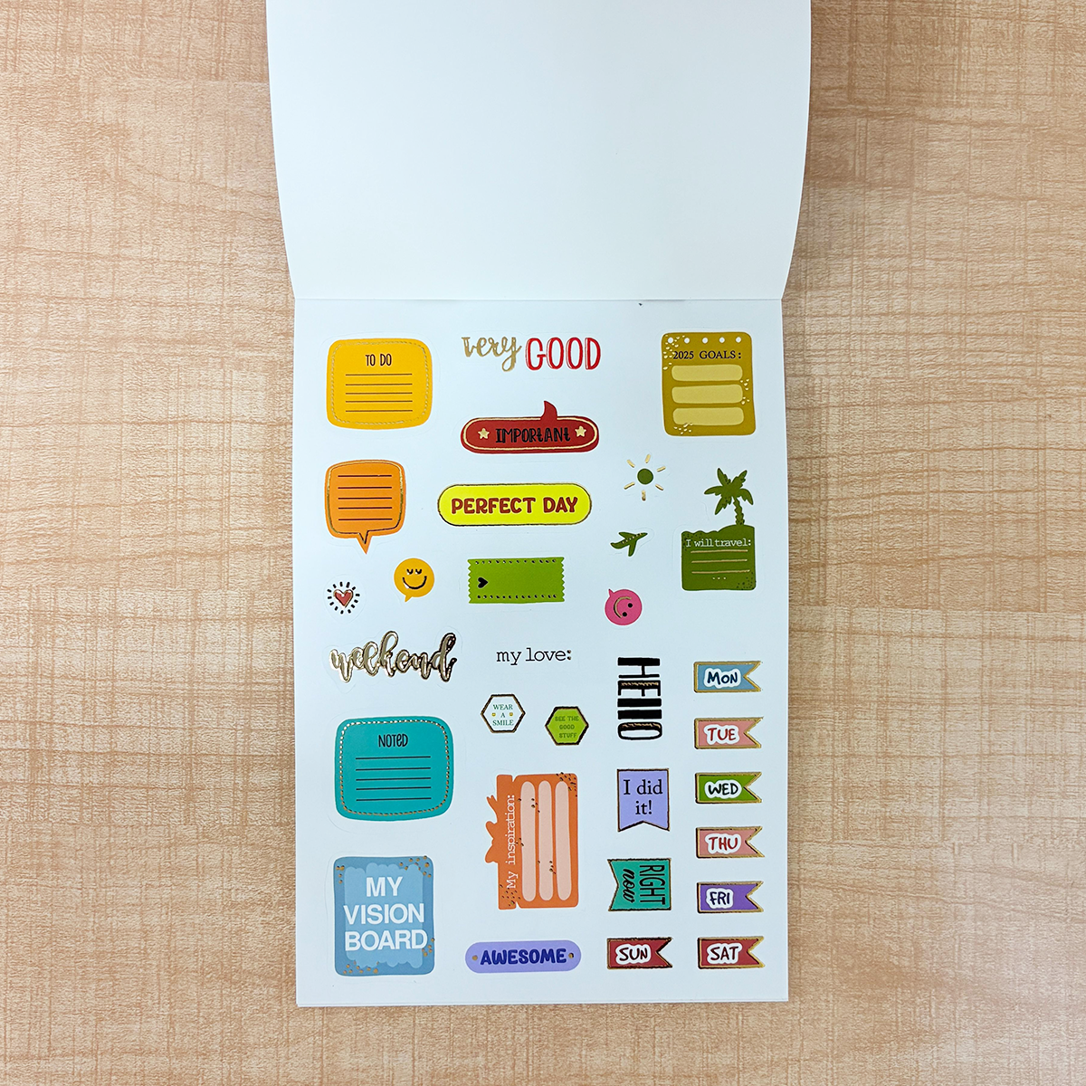 AM6636 Mix-Design Fun Sticker Book - 300+ Vibrant Foil Stickers - 1pc