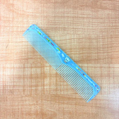 TM0121 Mix-Design Glow-in-the-Dark Blue Cartoon Hair Comb - Pack of 1pc