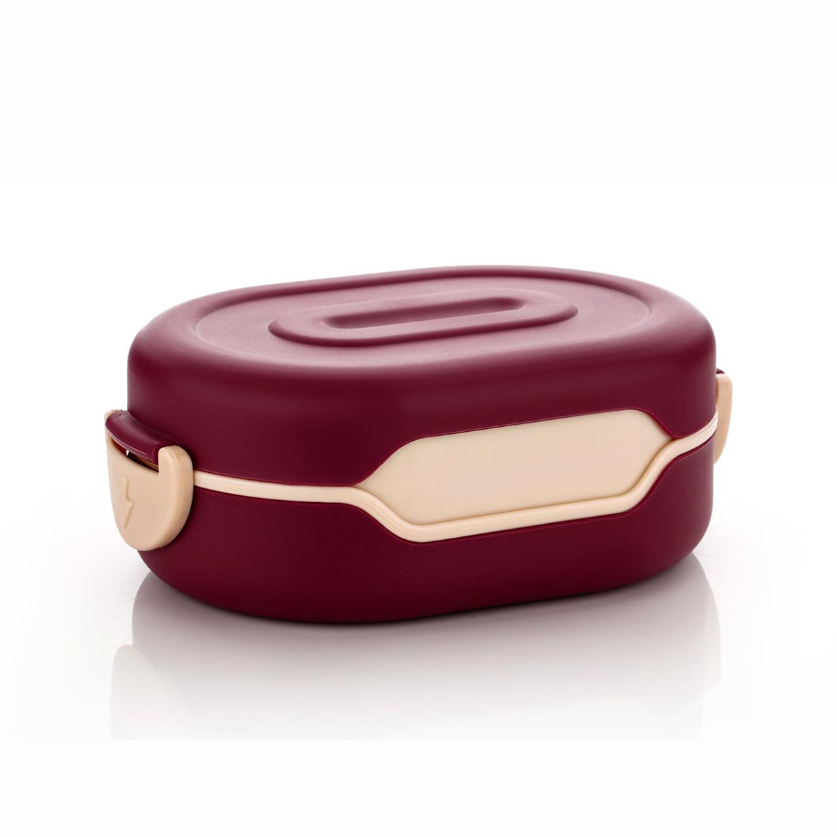 AM6663 Plastic Insulation 2 Compartment Leak Proof Lunch Box for Kids - 1pc