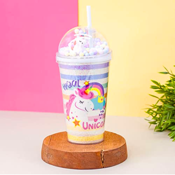AM5348 3D Look Tumbler Cups with Lid Multi-Color 1pc - 21 cm