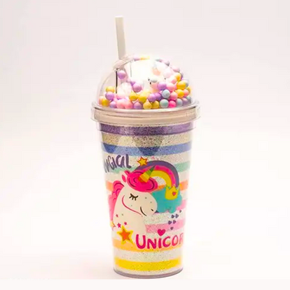 AM5348 3D Look Tumbler Cups with Lid Multi-Color 1pc - 21 cm