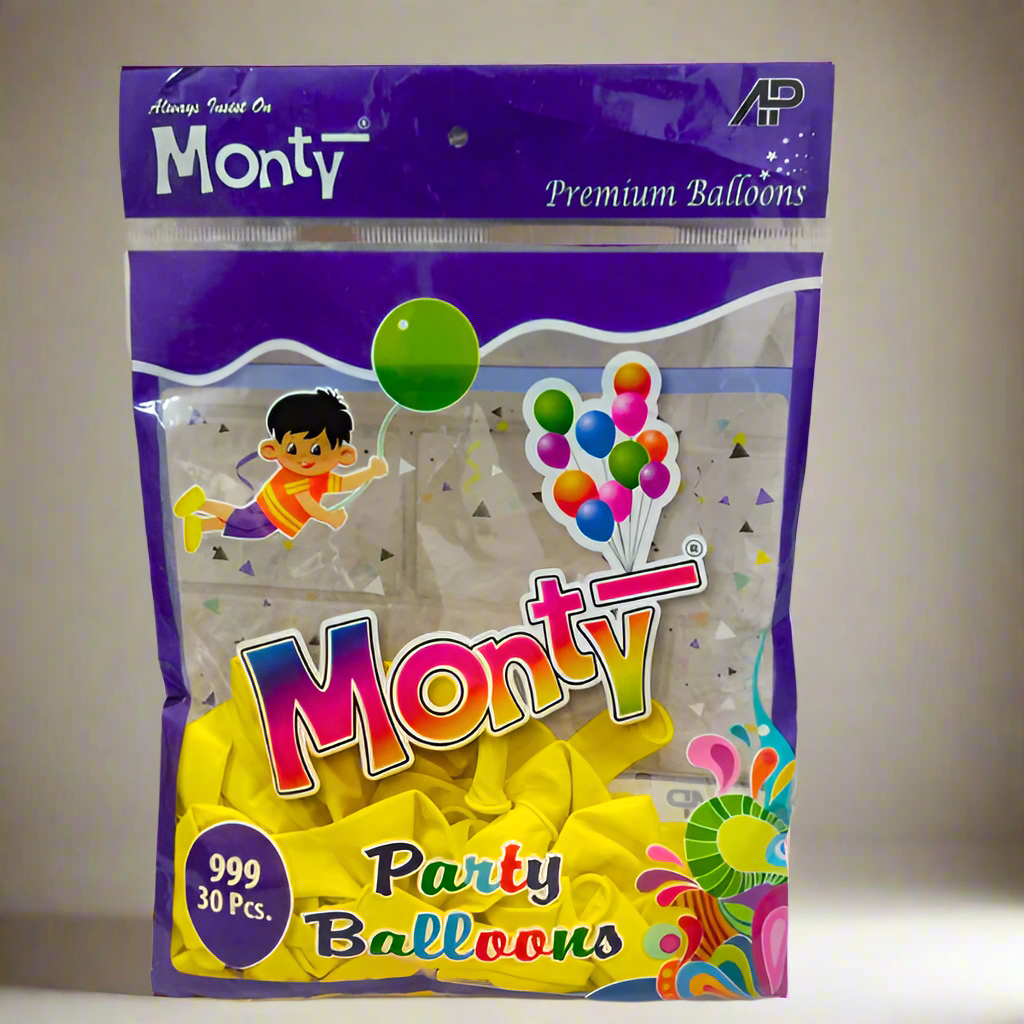 AM5272 Multi-Colour Monty Party Balloons (Set Of 30 Pcs)