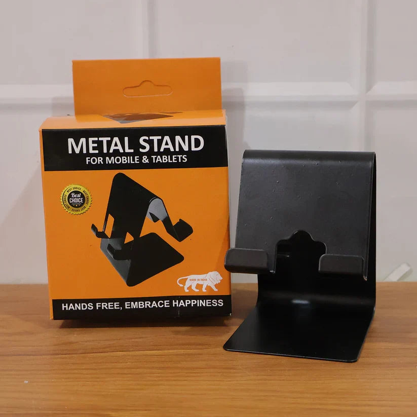 22995 Metal Mobile Phone & Tablet Stand (1 Pc, Black Color)