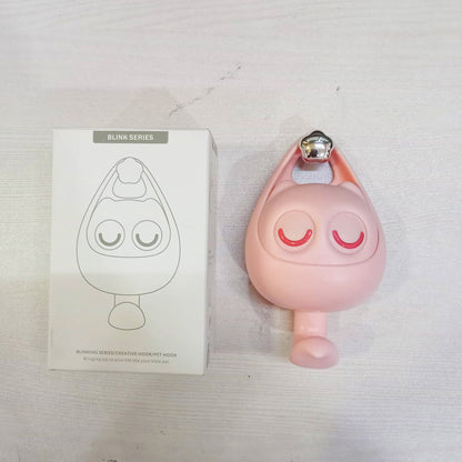 AM5481 Self Adhesive Wall Hooks Eye Catching Cute Bird Hook, Automatic Open Close Eyes Creative wall Hook