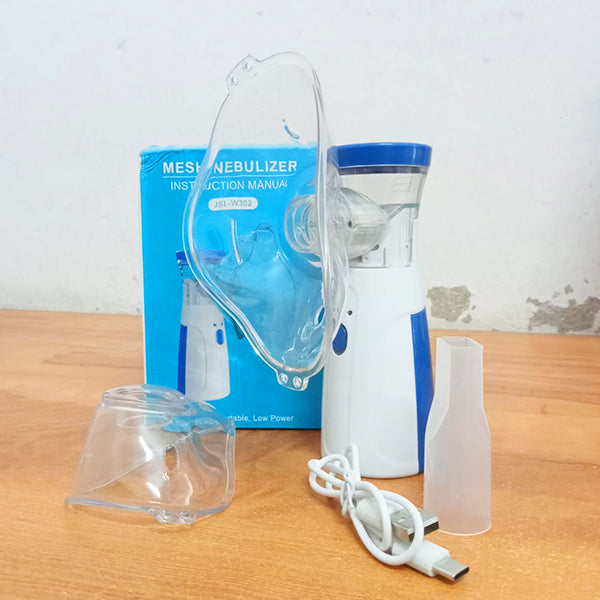AM5414 Handheld Nebuliser Machine, Rechargeable Portable Nebulizer with Mouthpiece and 2 Masks for Adults & Kids (Pack of 5 Pcs)
