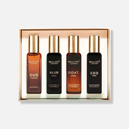 AM2383 Bella Vita Luxury Man Perfume Gift Set 4 x 20 ml