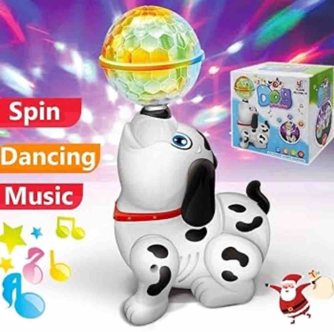 AM2905 Dancing Dog GY388-19 with Music Flashing Lights Sound & Light Toys for Small Babies