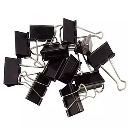 AM2175 Black Clip 12Pcs Binder Clip 32mm