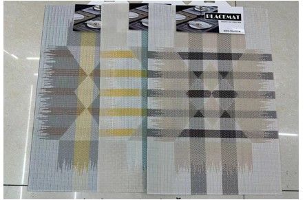 A07056 MMT-TS3 6-Piece Assorted Color Woven Table Mat (30 x 45 cm)