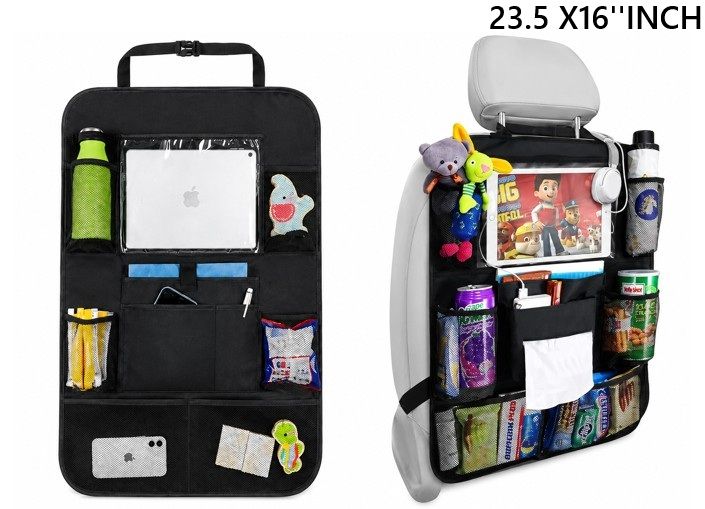 A07068 Multi-Pocket Car Backseat Storage Organizer with Tablet Holder