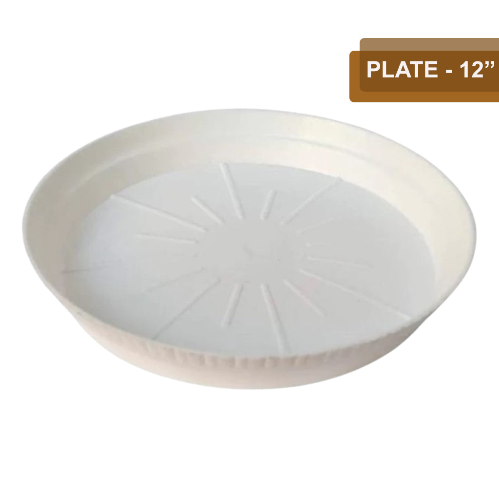 AM0933 Plastic Bottom Tray Plate 12 inch Round Plastic Pot