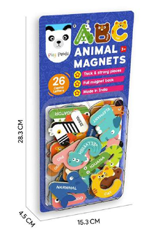 A06635 ABC Animal Themed Capital Letters Magnets (Item No : PP089)