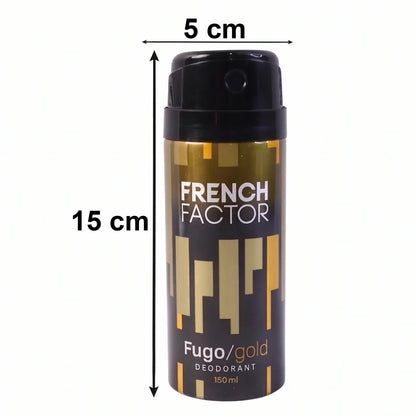 23712 French Factor Fugo Gold Deodorant Body Spray (1 Pc, 150 ML)