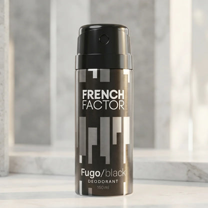23711 French Factor Fugo Black Deodorant Body Spray (1 Pc, 150 ML)