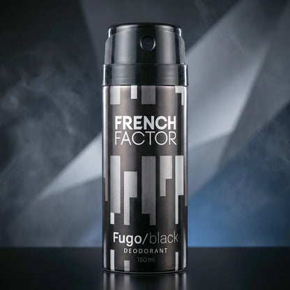 23711 French Factor Fugo Black Deodorant Body Spray (1 Pc, 150 ML)