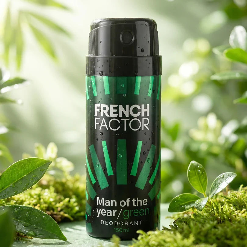 23715 French Factor Man Of The Year Green Body Spray (1 Pc, 150 ML)