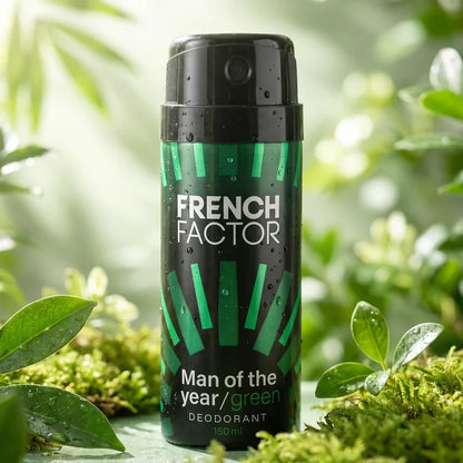 23715 French Factor Man Of The Year Green Body Spray (1 Pc, 150 ML)
