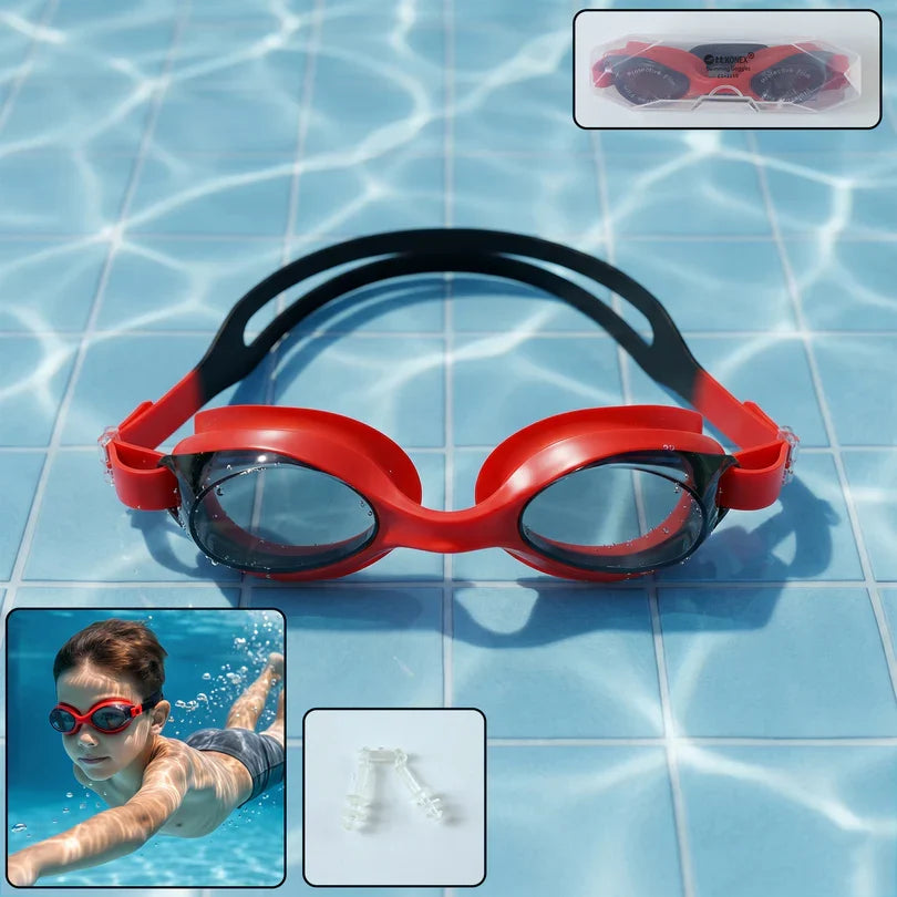 16065 Premium Swimming Goggles with Adjustable Strap (1 Pc)