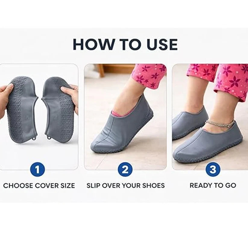 A06514 Waterproof Shoe Covers – Reusable, Anti-Skid Protection (Small)
