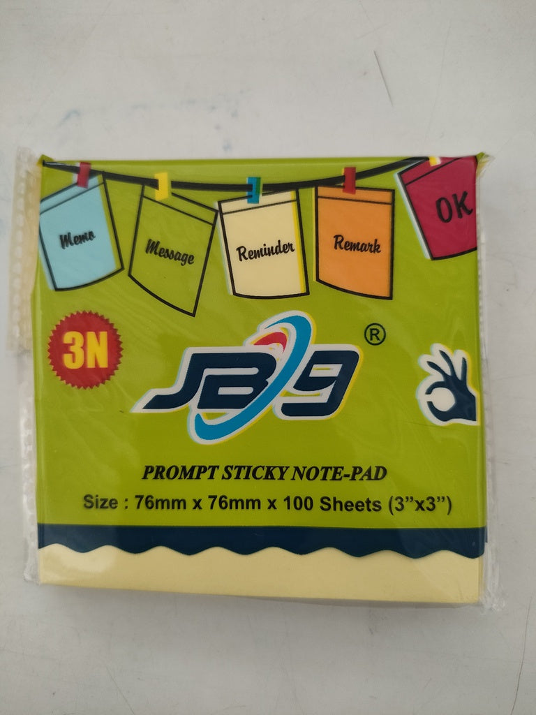 AM2173 Mix Prompt Sticky Note Pad 100 Sheets (3x3) Multicolour