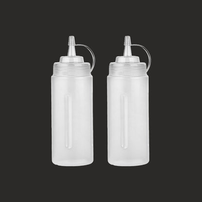 AM5724 Sonal Tango Sauce Squeeze Bottle (Small) - Pack of 2 pcs - For Chatni, Vinegar, Oil, Dispenser Bottles
