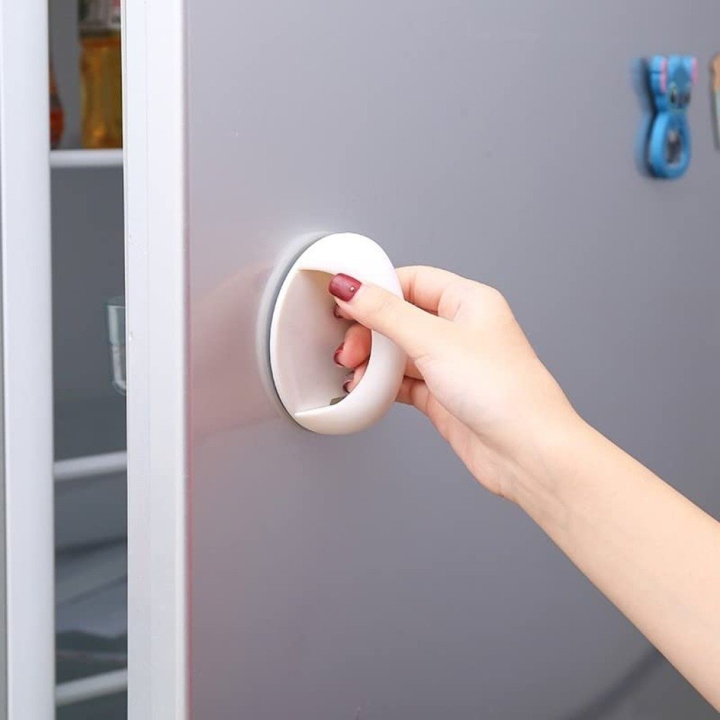 AM6866 Instant Grab Self-Adhesive Door Handles – Minimalist Round Pulls for