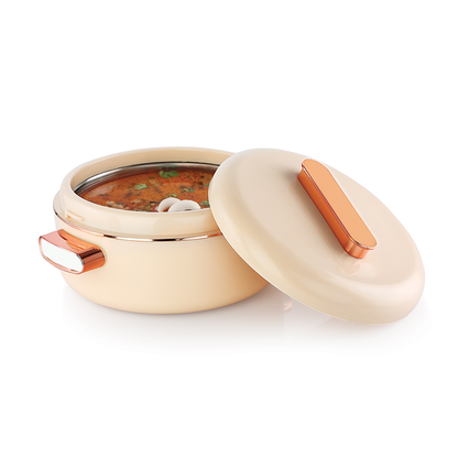 AM0645 Rishabh Inner Stainless Steel Sheraton Casserole | Multicolor Casserole | Easy to Carry | Serving Casserole 2000ml