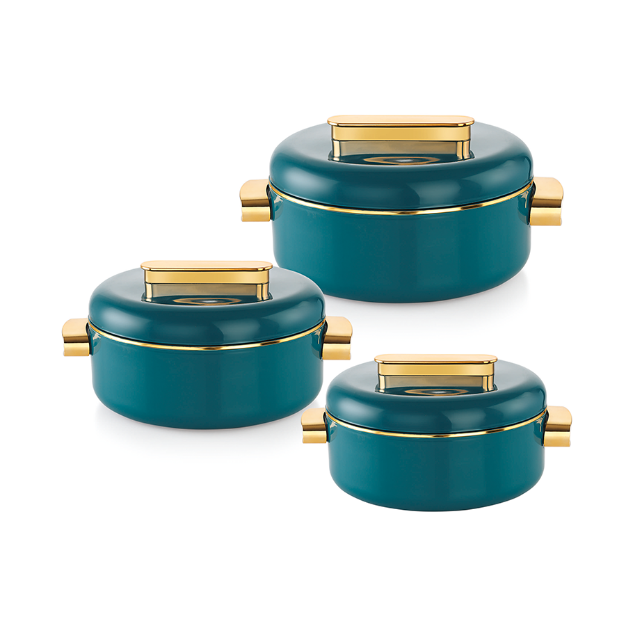 AM0645 Rishabh Inner Stainless Steel Sheraton Casserole | Multicolor Casserole | Easy to Carry | Serving Casserole 2000ml
