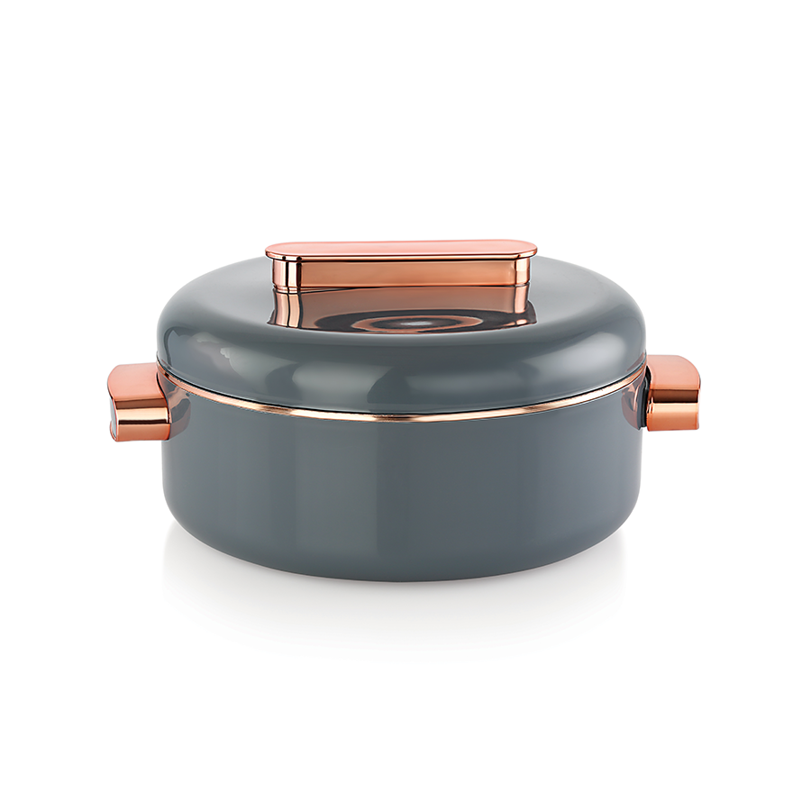 AM0645 Rishabh Inner Stainless Steel Sheraton Casserole | Multicolor Casserole | Easy to Carry | Serving Casserole 2000ml