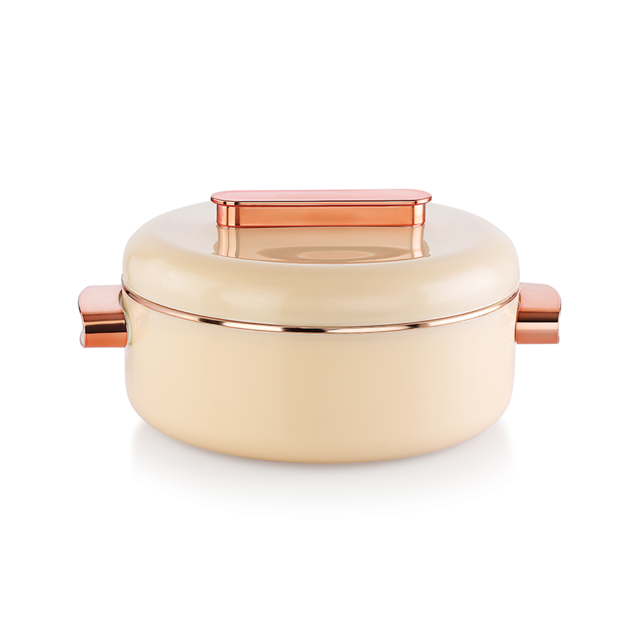 AM0645 Rishabh Inner Stainless Steel Sheraton Casserole | Multicolor Casserole | Easy to Carry | Serving Casserole 2000ml