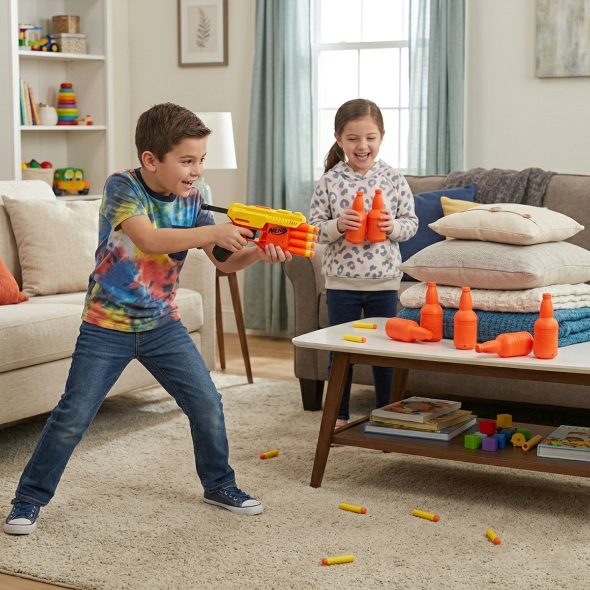 AM7422 Nerf Alpha Strike Fang QS-4 Targeting Set with 8 Elite Darts and 4 Targets