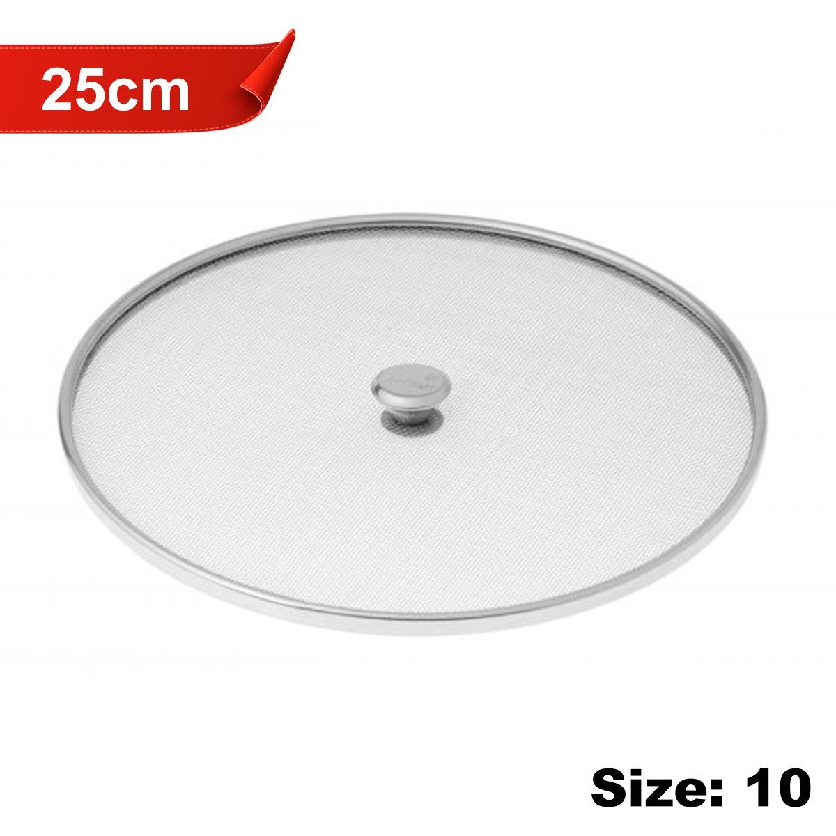 AM7338 Elephant Stainless Steel Net Cover / Jali for Food (25 cm, Size 10)