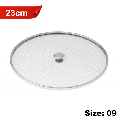 AM7337 Elephant Stainless Steel Net Cover / Jali for Food (23 cm, Size 9)
