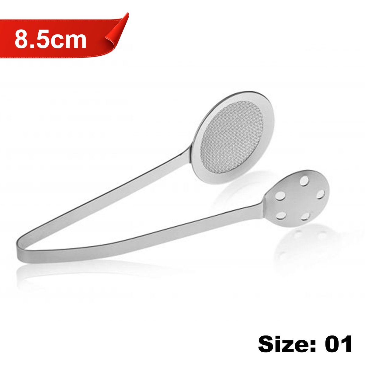 AM7346 Elephant Stainless Steel Serving Tong with Mesh Strainer (8.5 cm)
