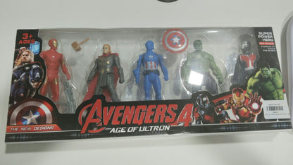 TM0231 Superhero Action Figures Toys with its Shields & Swords Pack of 5