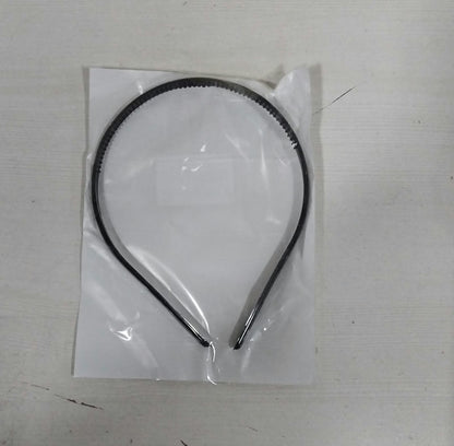 TM0266 Plastic Plain Black Headband