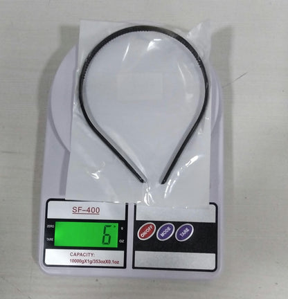 TM0266 Plastic Plain Black Headband