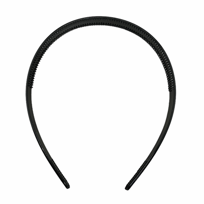 AM1107 Plastic Plain Black Headband 1cm