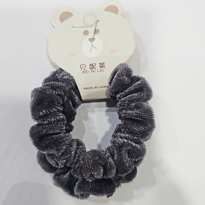 AM1038 2 Pcs Hair Ties Velvet Scrunchies, Elastic Flannelette Hair Bands Scrunchy Hair Ropes Women Hair Accessories