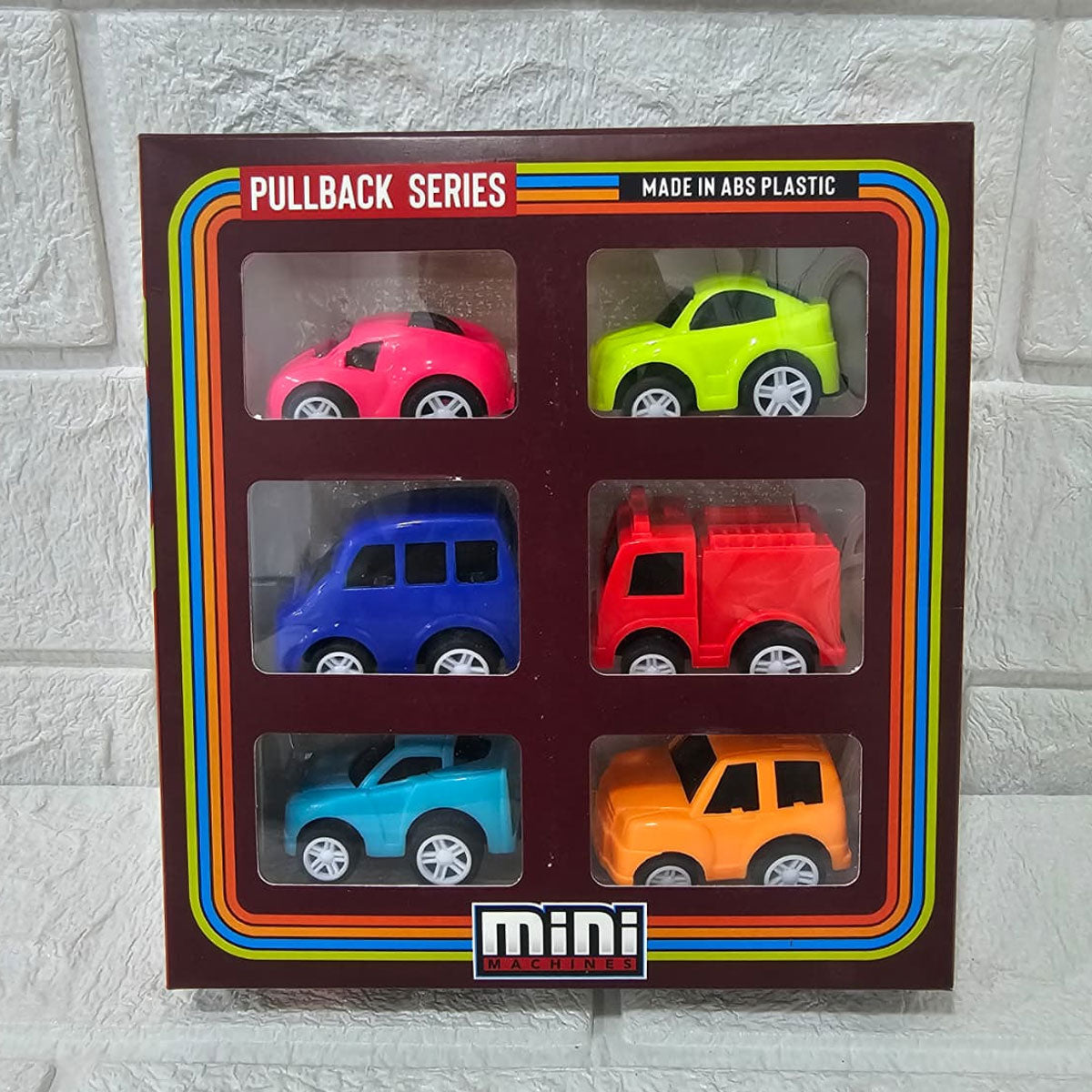AM6026 Mini Pullback Car Set – 6 Colorful Toy Vehicles