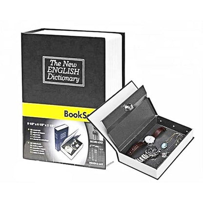 AM5421 Book Safe Box with Key Lock,Perfect for Traveling, Store Money, Jewelry, and Passport
