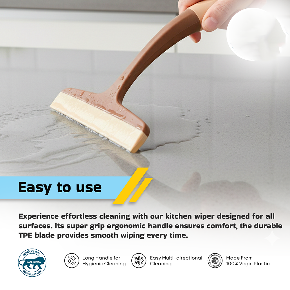 A06672 Wondra Antibacterial Kitchen Wiper - Single Blade with Ergonomic Handle