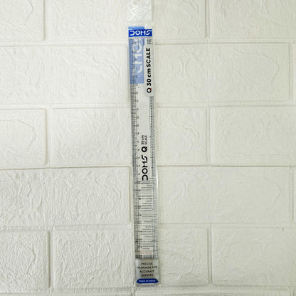 AM6072 Doms Q Series 30cm Transparent Scale