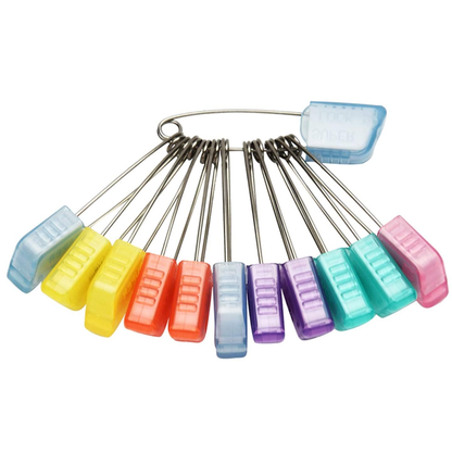 AM1071 Double Lock Safety Pins 12 Pieces