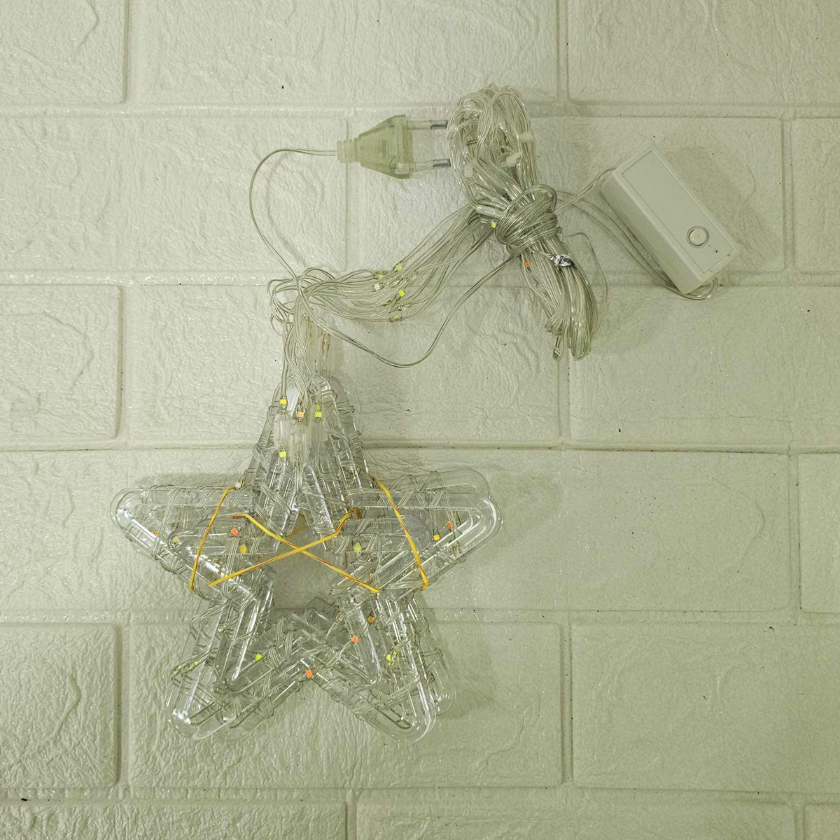 Di0067 10 Fairy Stars LED Lights with Flashing Modes - 5x5 (Multicolour)