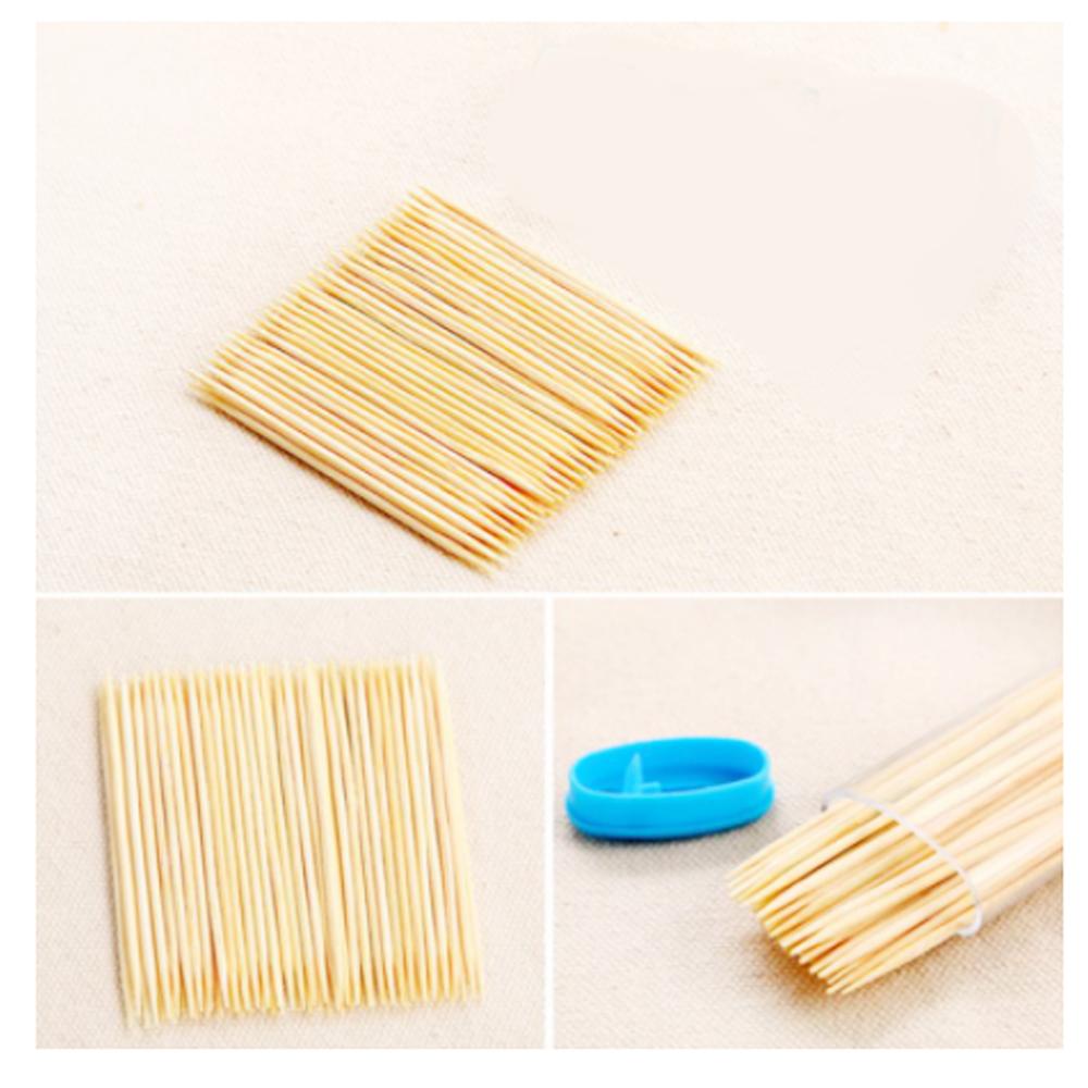 1095 Bamboo Toothpicks with Dispenser Box - DeoDap