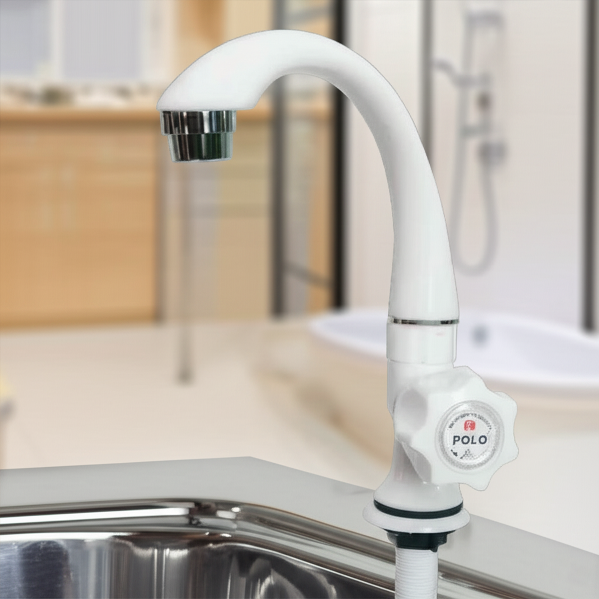 AM5597 Polo Plastic Swan Cock Mount Kitchen faucets - 15MM