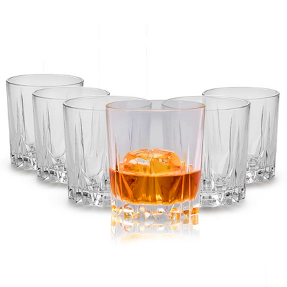 AM5690	Cello Estonia Glass Tumbler - 360ml - 6 pcs set